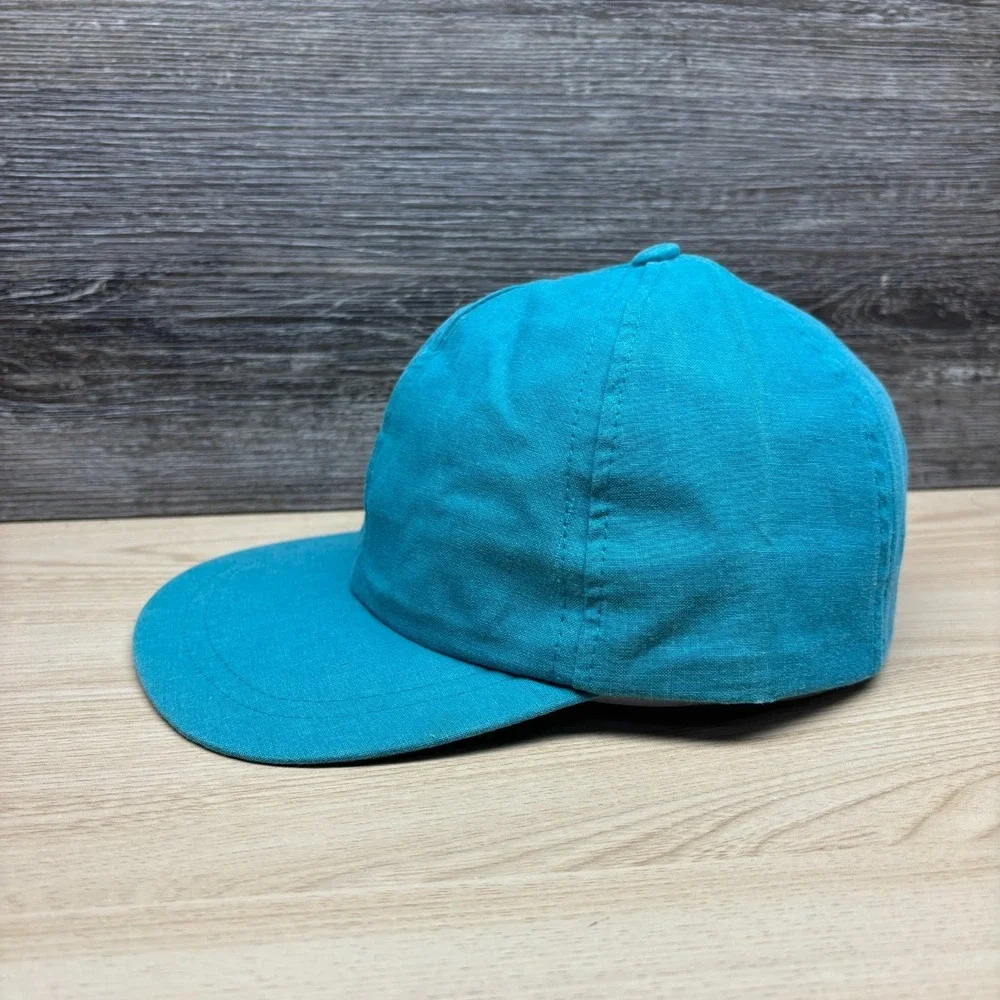 Vintage‎ Gander Mountain Hat Cap Snap Back Blue Outdoor Fishing Hunting 90s Teal
